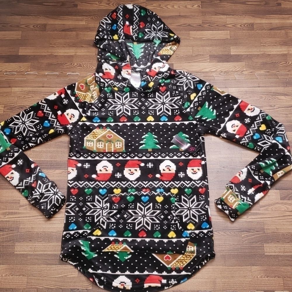 NoBo Hooded Christmas Pull-over size XS